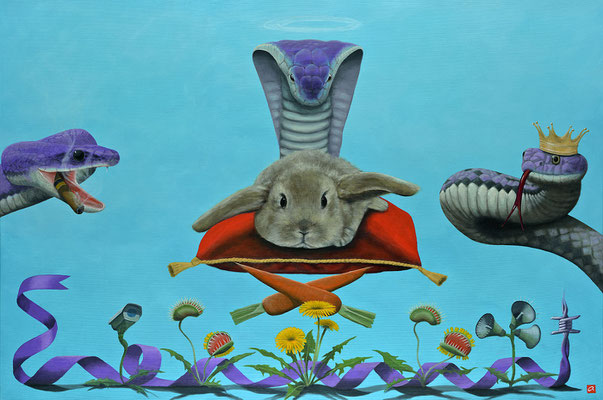 Hase, hör die Signale! (100x150)