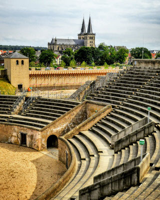 Reconstructed Roman amphitheater of Xanten