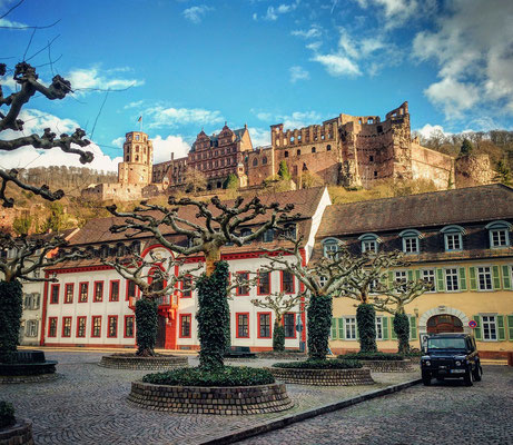 No centro histórico de Heidelberg