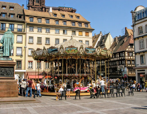 Praça Gutenberg em Estrasburgo (Strasbourg)