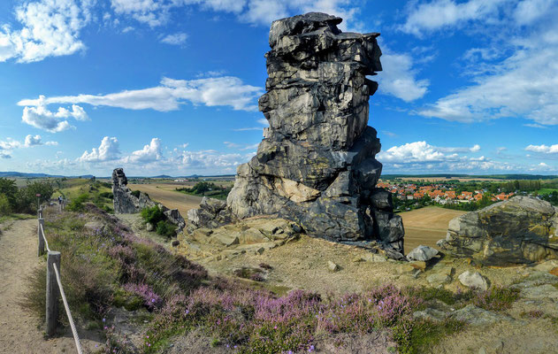 As rochas do Teufelsmauer ("Muro do diabo") na região do Harz