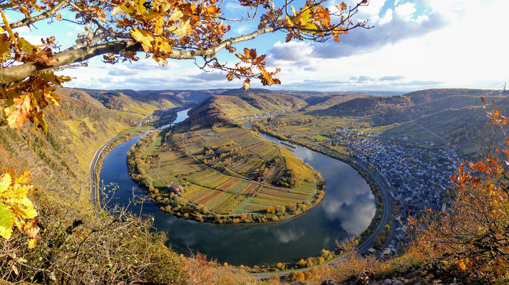 Valley of the Moselle in autumn