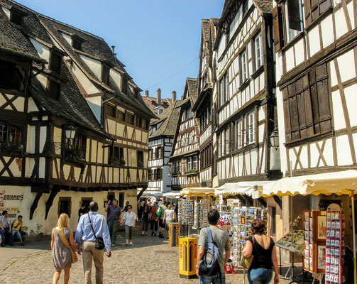 Bairro "Pequena França" em Estrasburgo (Strasbourg)