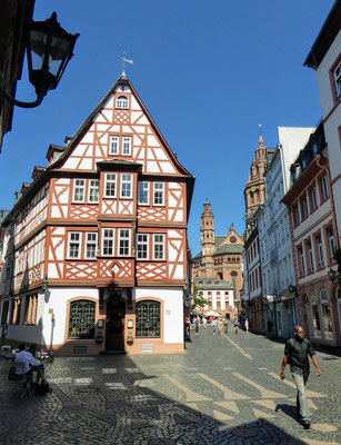 In the historic centre of Mainz