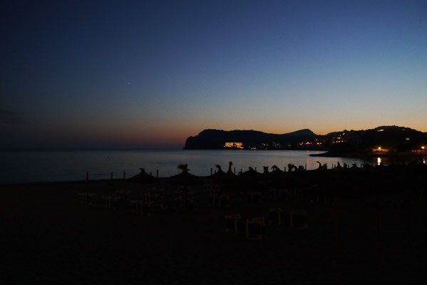 Romana-Beach nach Sonnenuntergang