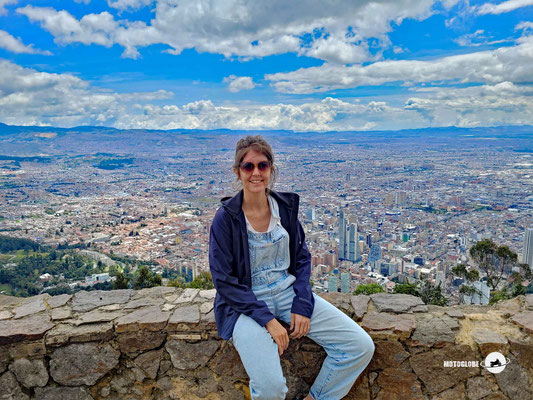 Ausblick vom Moserrate Berg auf 3'200 Meter über die 8 Millionen Stadt Bogota