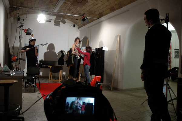 Backstage shortmovie Fashion victim Rufa (Roman University of fine Arts)