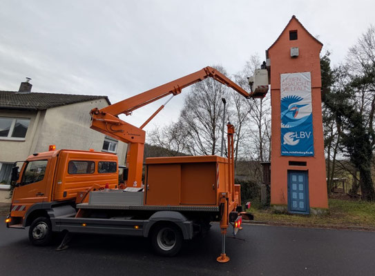 Der Trafoturm in Unterafferbach (C.Bartke)