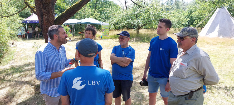 Im Gespräch mit dem Landrat (Th. Staab)