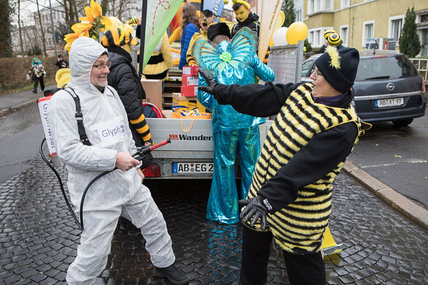 Glyphosat jagt Biene: Die Kreisvorsitzenden in Aktion