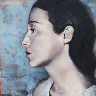 Die Entscheidung II, 2023,Öl a.MDF,30x30cm