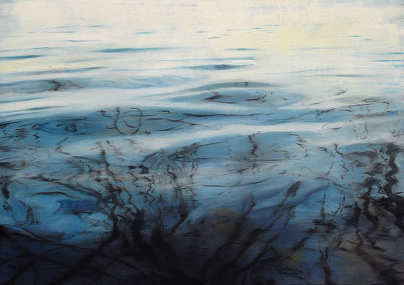 Spiegelung, 2009, Öl auf Leniwand, 60 x 70 cm