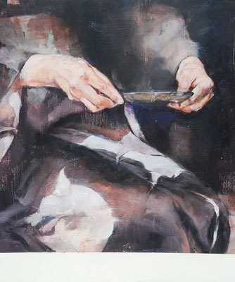 Die Schale,2023,Öl a.Holz,41x37cm