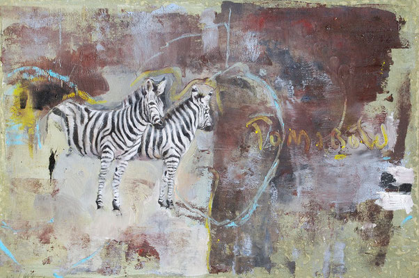 Tomorrow, 2023, Öl auf Papier, 24 x 36 cm