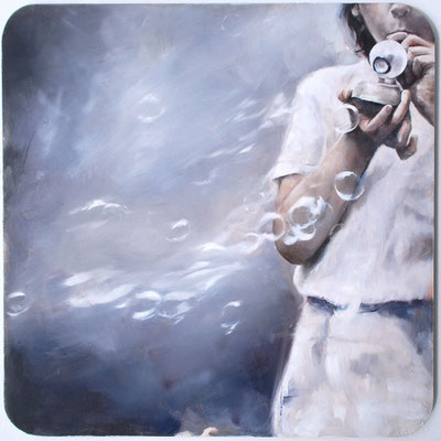 Puste,2023,Öl a.MDF, 54,5x55cm