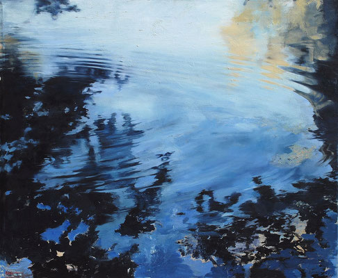 Teich, 2008, Öl auf Leinwand, 100 x 120 cm