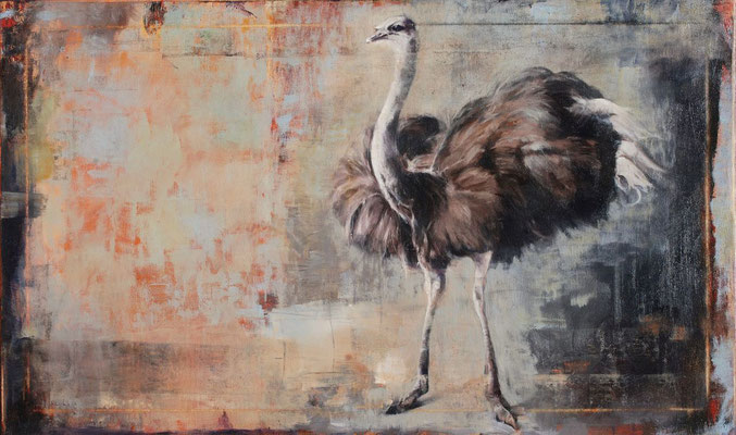 Strauß, 2024, Öl auf Leinwand, 60 x 110 cm
