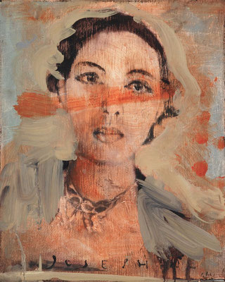Josephine, 2023/24, Öl auf Holz, 24 x 20 cm