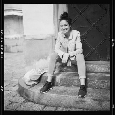 Alex Settari, 2021, mit Rolleiflex von 1954