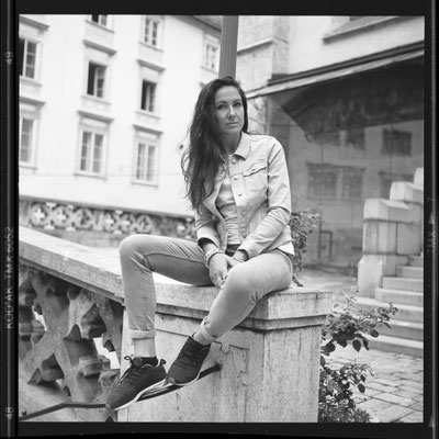 Alex Settari, 2021, mit Rolleiflex von 1954
