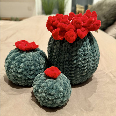 Luna Boutique, crochet, crocheted, handmade, cactus, stuffed cactus