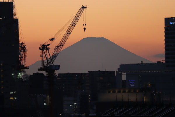 大桟橋からの夕景　　横浜大桟橋
