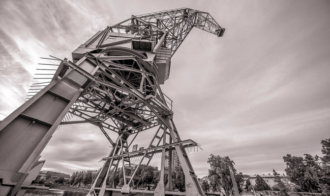 #Rivétoile - #Grues à Strasbourg - #Photos de Strasbourg - #Paysages urbains - #Dominique MAYER - www.dominique-mayer.com