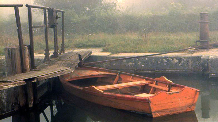 Sur l'ancien canal de Barberey, près Troyes en 1971