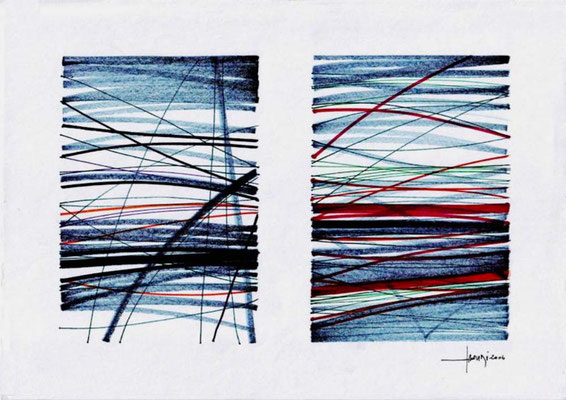 Oussema Troudi, Livret 9, encre sur papier, 29,7x21cm, 2006.