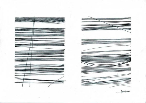 Oussema Troudi, Livret 4, encre sur papier, 29,7x21cm, 2006.