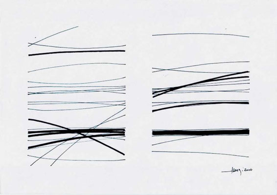 Oussema Troudi, Livret 5, encre sur papier, 29,7x21cm, 2006.