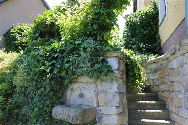 Aufgang zum Bauernstübl von der Wiesenseite
