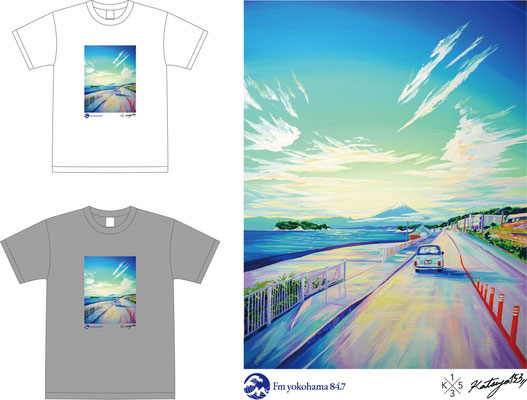 FM yokohama×KATSUYA153　T-shirts 
