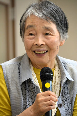 2024年7月14日（日）この日受洗されたMさんの歓迎会にて  ふみこさんの言葉に、うん、うんとうなずくMさんが印象的でした。