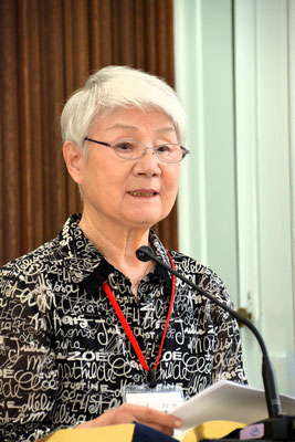 2024年10月20日（日）信徒伝道週間の証しを担当された清美さんのお姿です。お話を聴かせて頂かないとわからないことを、丁寧に、心を込めてお話下さいました。感謝です。