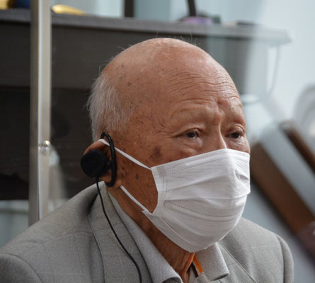 2022年9月18日（日）今年の11月29日には102歳になられる、寿先生（1920年・大正9年生まれ）です。1959年8月～1991年3月まで、旭東教会の牧師としてご奉仕下さいました。千葉県から娘さんもお出でになり力が与えられたようです。愛餐会では今現在の思いをしっかりお話されていました。