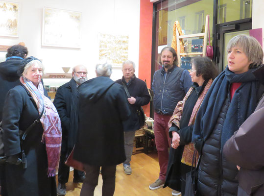 Vernissage le 6 janvier 2017 a la boutique Rouge Grenade - Artiste plasticien  : Alain Guillon -  Theme : "voyages"