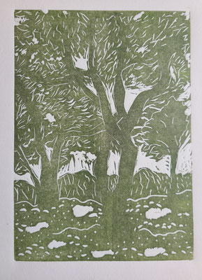 Michelle Boucard - linogravure