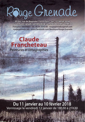 Exposition Claude Francheteau - peintures et lithographies