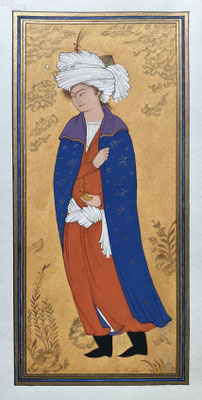 Soheila Niknam - Aquarelle, gouache et or 