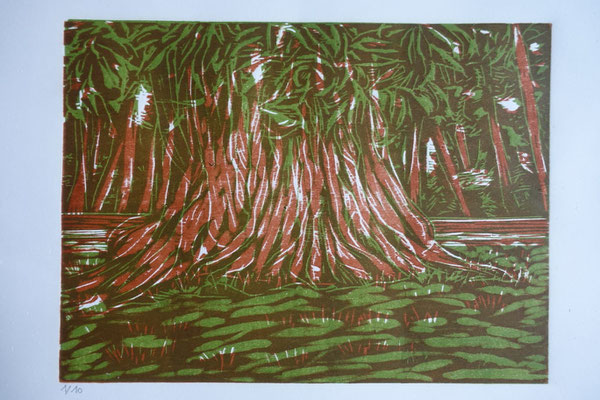 Michelle Boucard - linogravure 