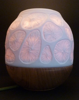 Marie-Anne Guillemain - Lampe "gland"- Porcelaine