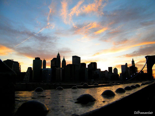 Manhattan depuis Brooklyn Bridge - New York (USA)