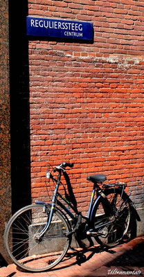 Un vélo à Amsterdam (Pays-Bas)