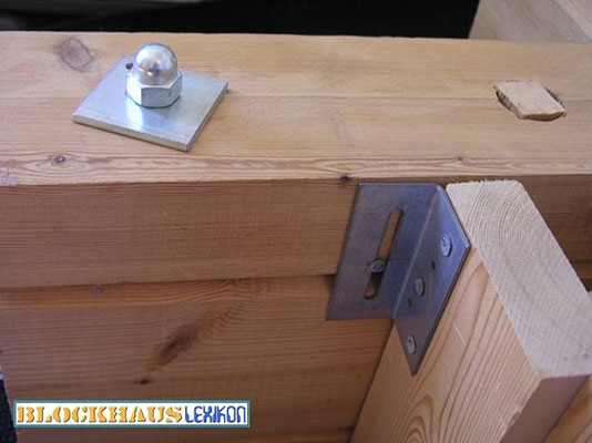 Thermowand für Blockhäuser:  Wenig Holz, viel günstige Wärmedämmstoffe, hohe Montageaufwand 