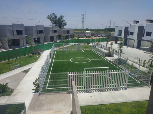 cancha deportiva, katabia residencial sector marsella