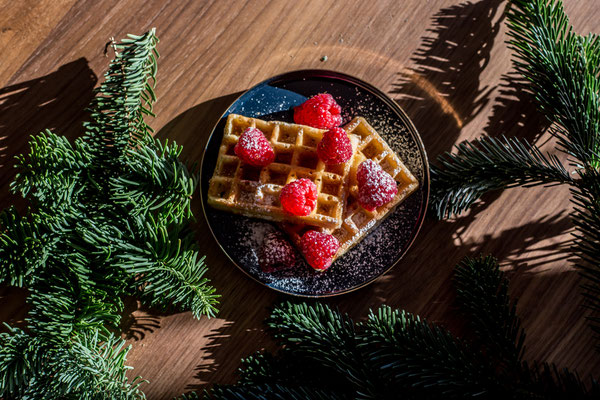 Waffel Himbeere