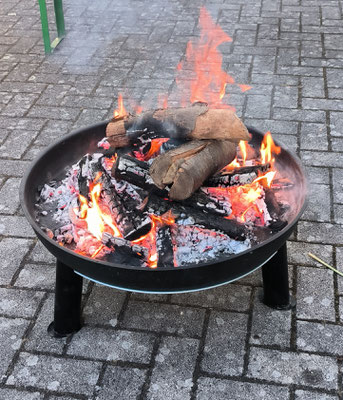 Lagerfeuer und grillen war Pflicht 