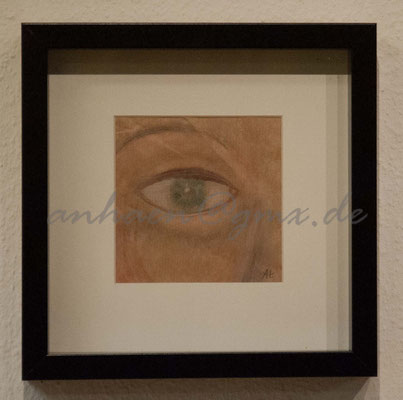 Das Auge Farbstift auf Papier15x15