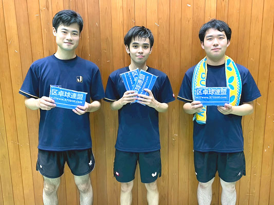男子・順位トーナメント優勝：田町卓球俱楽部(仮称)